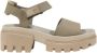Timberland Beige Leren Gesp Sandalen met Rubberen Zool - Thumbnail 1