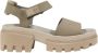 Timberland Beige Leren Gesp Sandalen met Rubberen Zool - Thumbnail 1