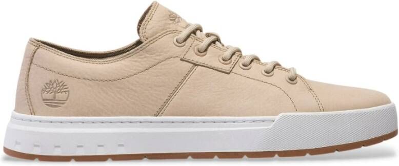 Timberland Beige Leren Sneaker Maple Grove