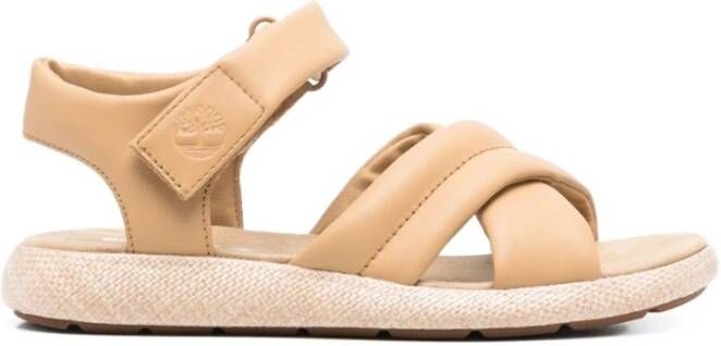 Timberland Beige Sandalen met Enkelband