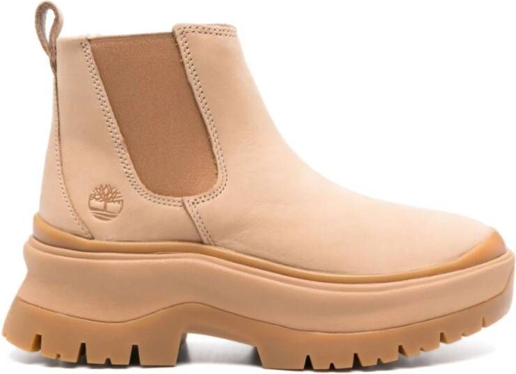 Timberland Beige Suède Chelsea Laarzen Beige Dames