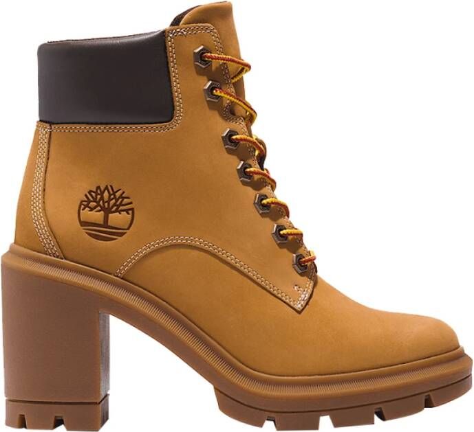 Timberland Beige Suède Enkellaarzen voor Dames Brown Dames