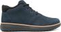 Timberland Blauwe leren enkellaarsjes met veters Blue Heren - Thumbnail 4