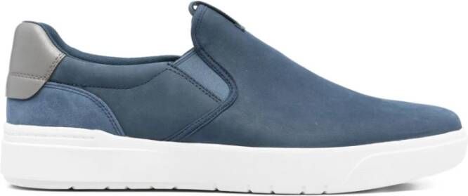 Timberland Blauwe Slip-On Sneakers met Gewatteerde Enkel