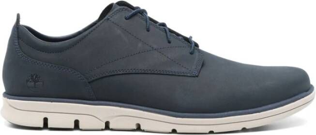 Timberland Blauwe Sneakers met Platte Rubberen Zool