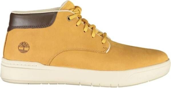 Timberland Heren Sneakers met Gepolsterde Zool en Premium Nubuck Bovenwerk Yellow Heren