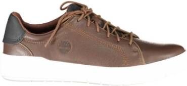 Timberland Bruin Leren Lage Sneakers