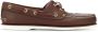 Timberland Bruin Leren Mocassin Platte Schoenen Brown Heren - Thumbnail 1