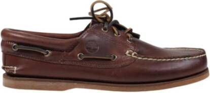 Timberland Bruin Leren Veterschoenen