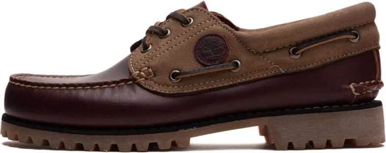 Timberland Authentieke bootschoenen 3-Eye Lug Handsewn Brown Heren