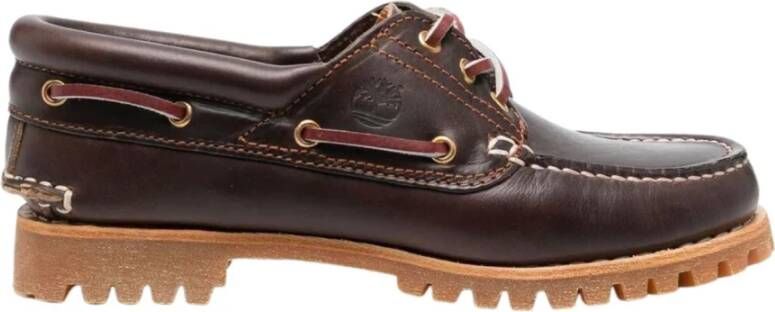 Timberland Bruine leren damesschoen Brown Dames