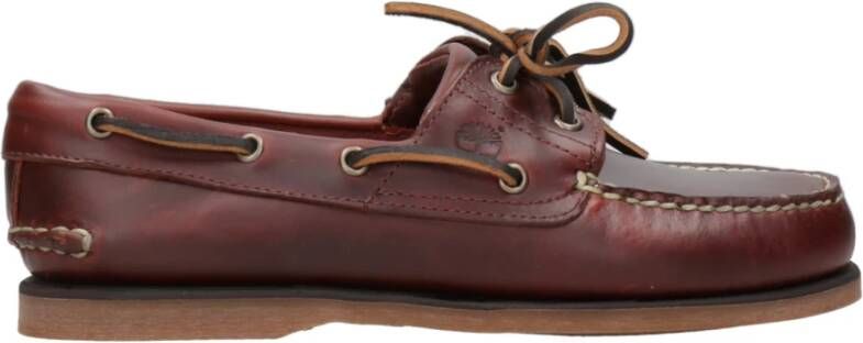 Timberland Bruine Leren Laarzen met Ronde Neus