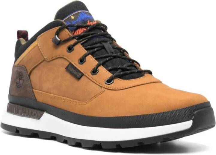 Timberland Bruine Nubuck Leren Sneakers Brown Heren