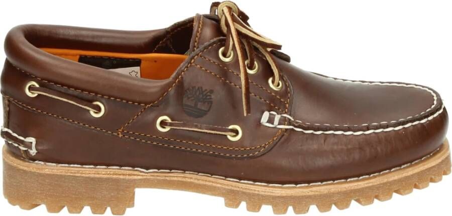 TIMBERLAND Veterschoenen Heren Authentics 3 Eye Classic Lug Maat: 46 Materiaal: Leer Kleur: Bruin - Foto 13