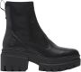 Timberland Everleigh Chelsea Zwarte Leren Enkellaars Black Dames - Thumbnail 5