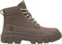 Timberland Suède Veterschoenen Enkellaarsjes Brown Dames - Thumbnail 5