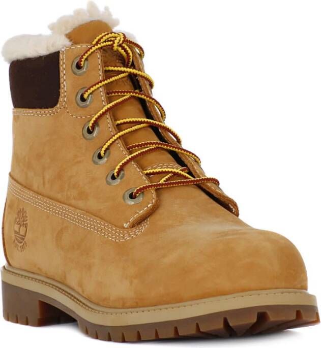 Timberland Gele Nubuck Enkellaars met Comfortabele Voering Bruin Heren