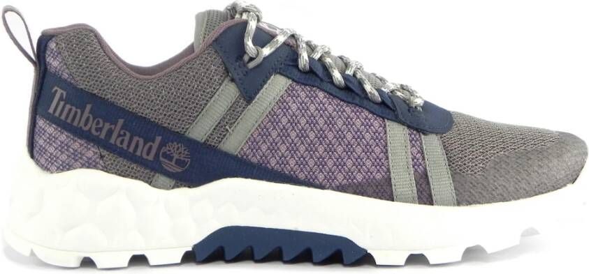 Timberland Grijs Paarse Sneakers Multicolor Heren