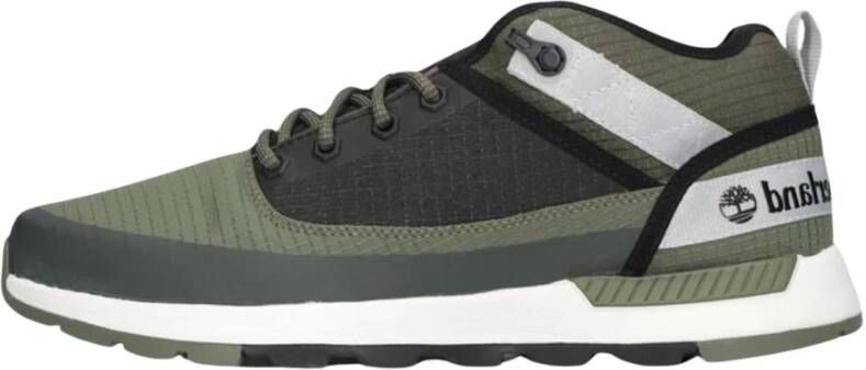 Timberland Groen Geruite Mid-Top Sneakers Multicolor Heren