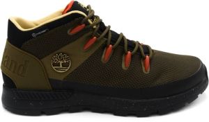 Timberland Groene laarzen met stoffen voering en rubberen zool Groen Heren