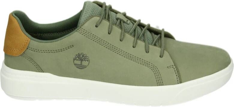 Timberland Groene Leren en Suède Vrijetijdsschoenen