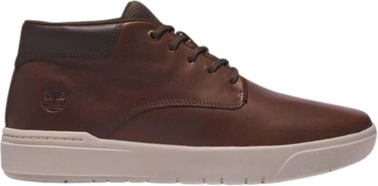 Timberland Hoge Top Gepolsterde Sneakers Brown Heren