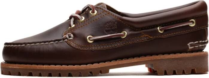 Timberland Bruine leren damesschoen Brown Dames