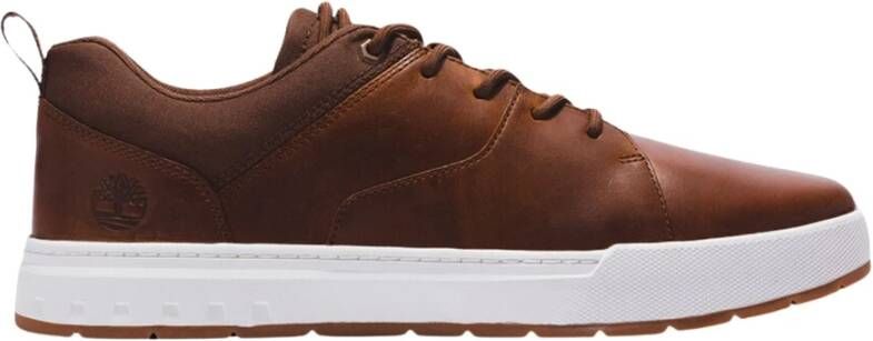 Timberland Heren Sneakers met glad leren bovenwerk Brown Heren