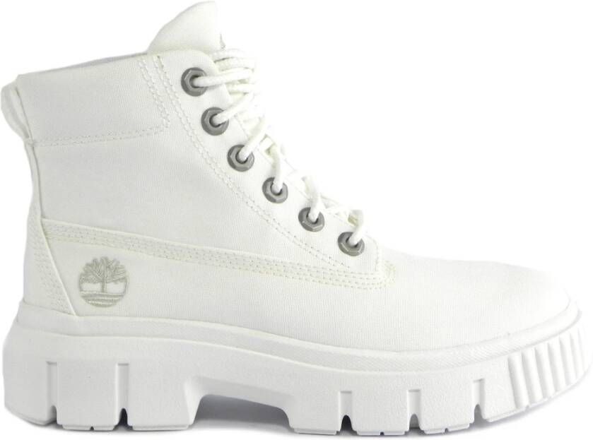 Timberland Greyfield Fabric Boot Blanc De Blanc Dames Boots - Foto 3