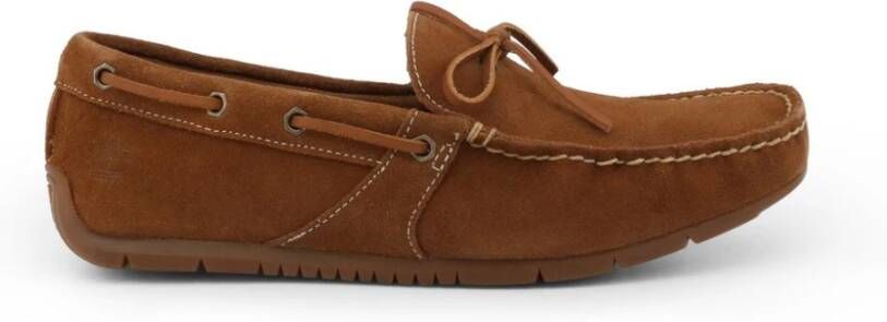 Timberland Suède Loafers met Leren Binnenzool Brown Heren