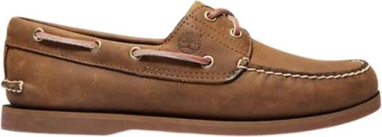 Timberland Klassieke oude leren bootschoenen Brown Heren