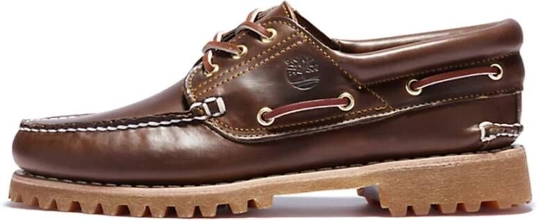 TIMBERLAND Veterschoenen Heren Authentics 3 Eye Classic Lug Maat: 46 Materiaal: Leer Kleur: Bruin - Foto 15