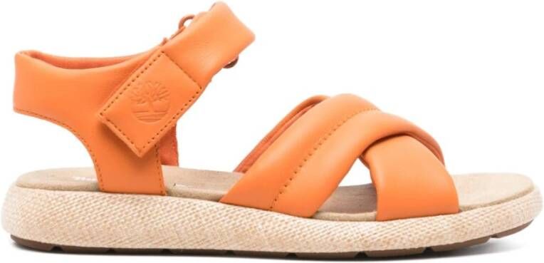 Timberland Oranje Sandalen met Kruisband