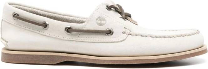 Timberland Platte Beige Veterschoenen - Foto 2