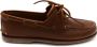Timberland Handgemaakte Leren Bootschoenen Brown Heren - Thumbnail 4