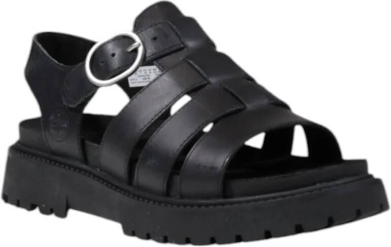Timberland Sandalen van leer met gesp en strik