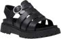 Timberland Zwarte Leren Sandaal Clairemont Way Black Dames - Thumbnail 1