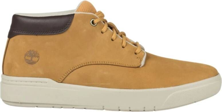 Timberland Heren Sneakers met Gepolsterde Zool en Premium Nubuck Bovenwerk Yellow Heren
