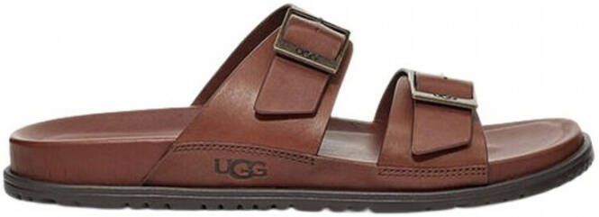 Ugg Wainscott Buckle Sandales voor Heren in Cognac Leather