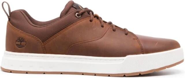 Timberland Heren Sneakers met glad leren bovenwerk Brown Heren