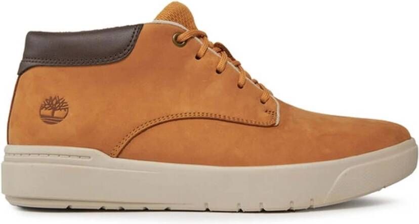 Timberland Heren Sneakers met Gepolsterde Zool en Premium Nubuck Bovenwerk Yellow Heren