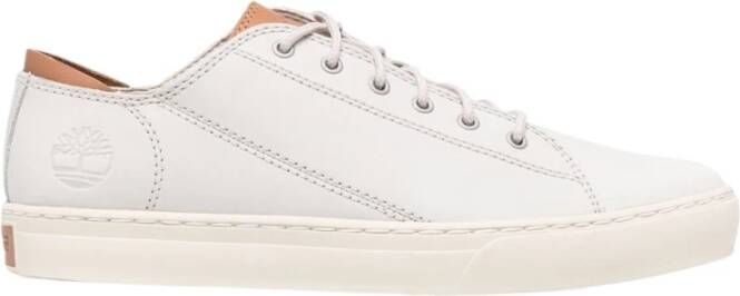 Timberland Witte Leren Sneakers White Heren