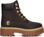 TIMBERLAND Veterboots Dames Stone Street 6” Maat: 38 Materiaal: Leer Kleur: Bruin - Thumbnail 2