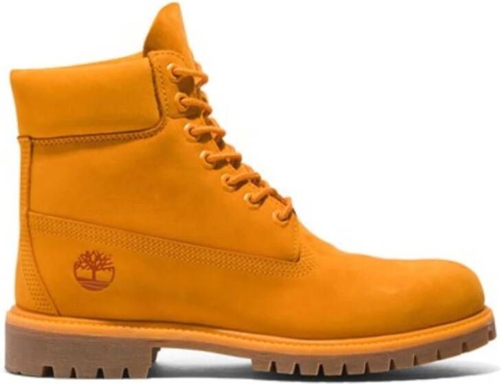 Timberland Suède herenlaarzen met logo Yellow Heren