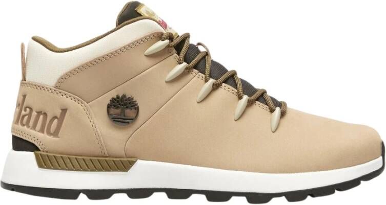 Timberland Taupe Leren Sneaker Sprint Trekker