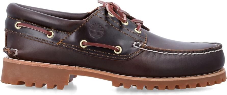 TIMBERLAND Veterschoenen Heren Authentics 3 Eye Classic Lug Maat: 46 Materiaal: Leer Kleur: Bruin - Foto 14