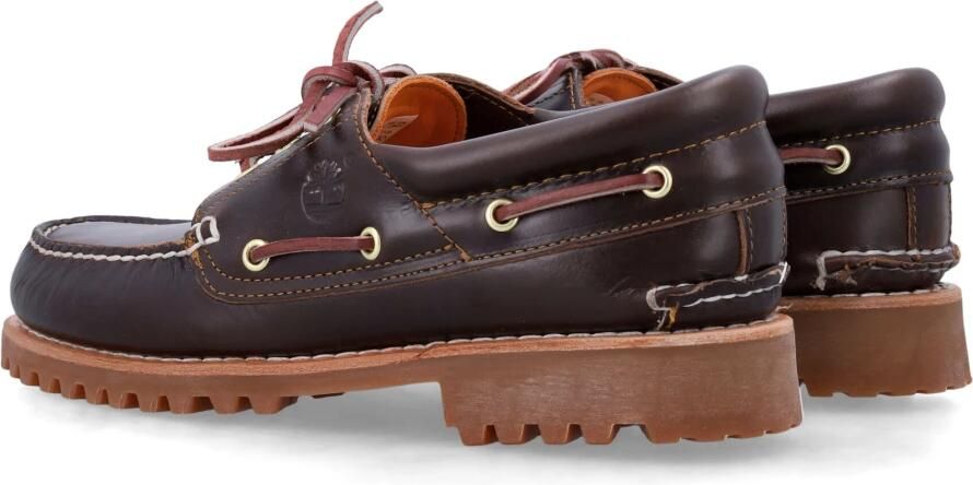 TIMBERLAND Veterschoenen Heren Authentics 3 Eye Classic Lug Maat: 46 Materiaal: Leer Kleur: Bruin - Foto 18