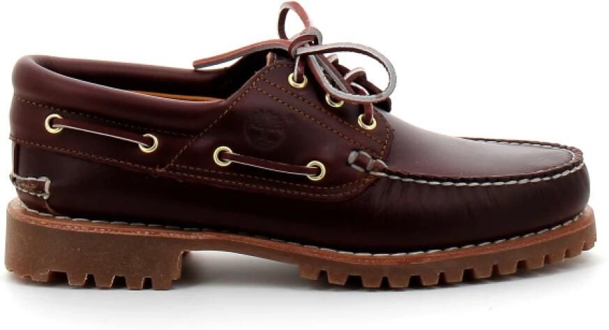 Timberland Bordeaux Veterschoenen Authentics 3 Eye Classic Lug - Foto 4