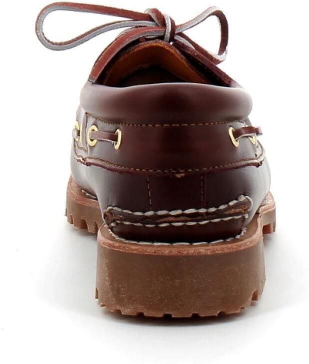 Timberland Authentic 3-Eye Lug Handsewn boat shoe​ Rood- Heren Rood - Foto 11