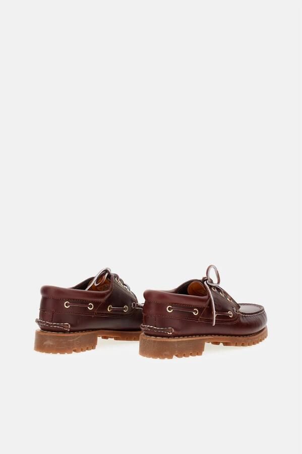 Timberland Authentic 3-Eye Lug Handsewn boat shoe​ Rood- Heren Rood - Foto 4